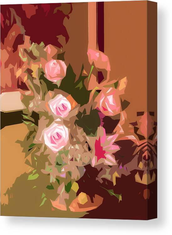Flowers Canvas Print featuring the photograph Rose Light 2 AR by Ginger Stein