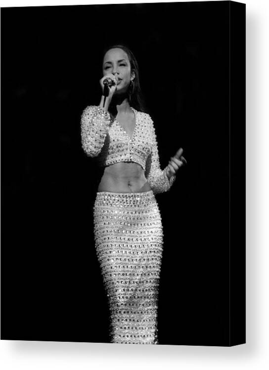 Artist Canvas Print featuring the photograph Sade Live In Rosemont, Illinois by Raymond Boyd