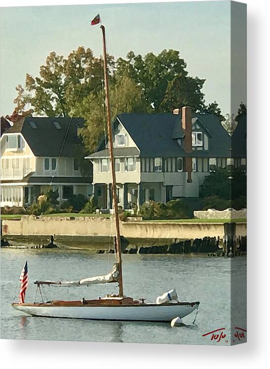 Beach Canvas Print featuring the photograph Safe Harbor by Tom Johnson