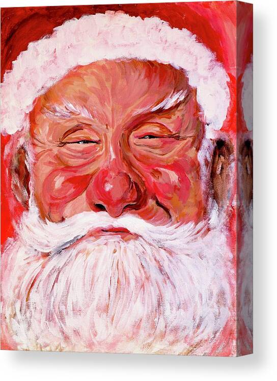 Boulder Portrait Artist Canvas Print featuring the painting Santa by Tom Roderick