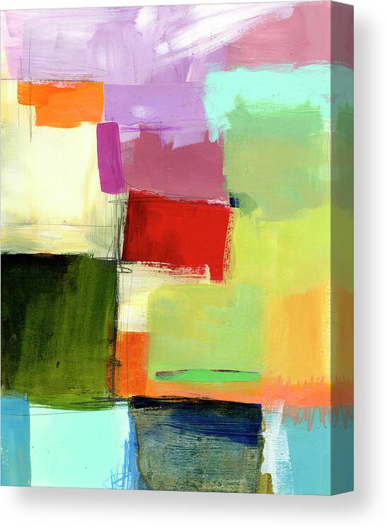 Abstract Art Canvas Print featuring the painting Shoreline #1 by Jane Davies