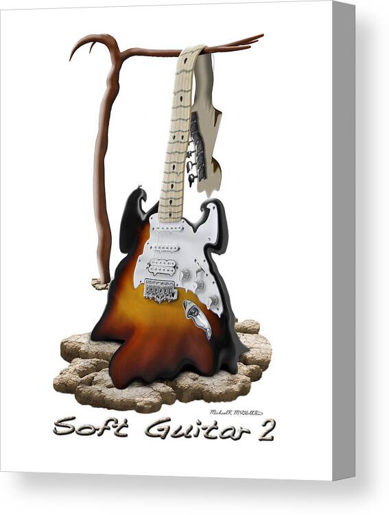 Rock And Roll Canvas Print featuring the photograph Soft Guitar 2 by Mike McGlothlen