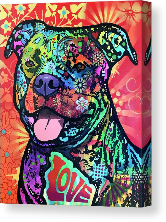 Sookie Canvas Print featuring the mixed media Sookie by Dean Russo