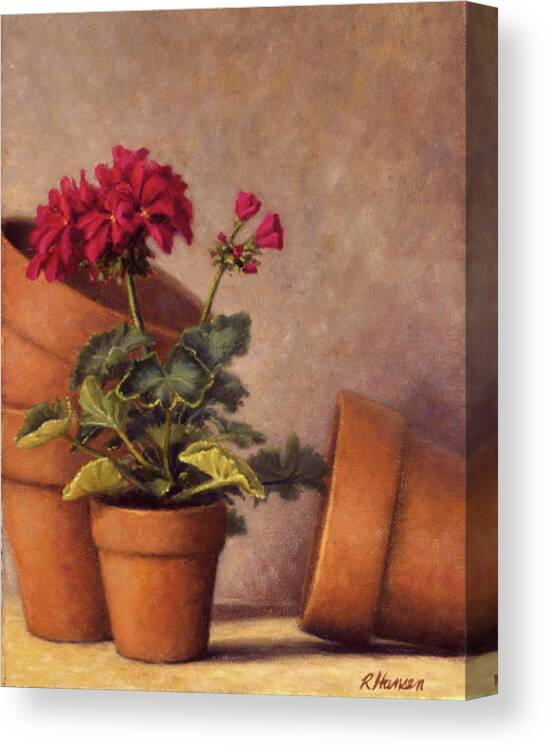 Still Life Canvas Print featuring the painting Spring Planting by Rick Hansen