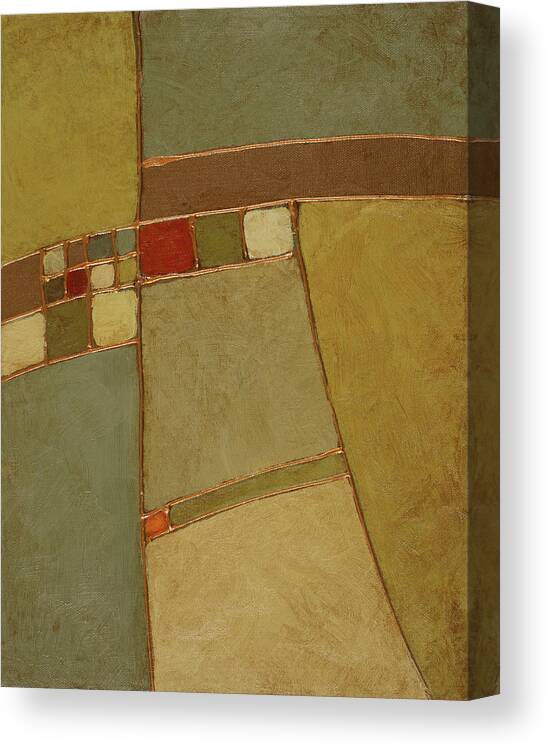 Abstract Canvas Print featuring the painting Terra Verde I by Lanie Loreth