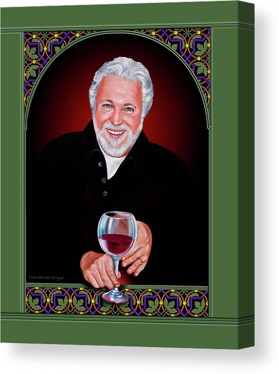 Winemaker Canvas Print featuring the painting The Winemaker by David Arrigoni