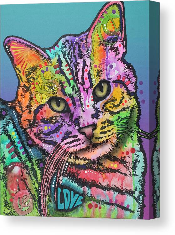 Tigger Custom-1 Canvas Print featuring the mixed media Tigger by Dean Russo
