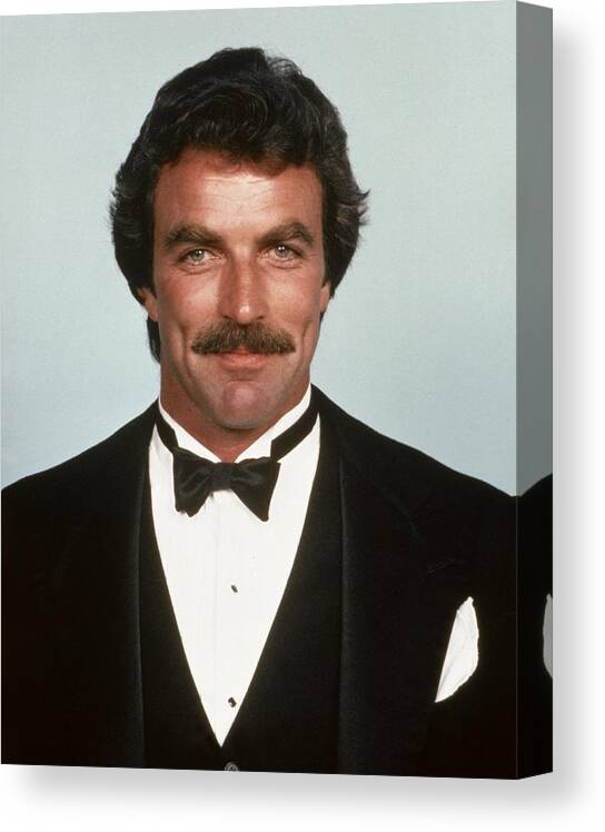 Tom Selleck Canvas Print featuring the photograph Tom Selleck by Movie Star News