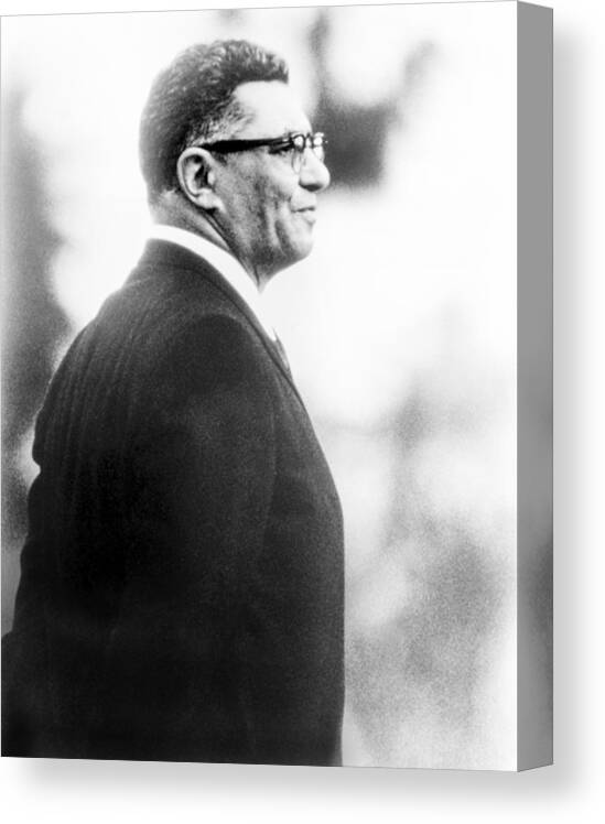 Vince Lombardi Canvas Print featuring the photograph Vince Lombardi by Movie Star News