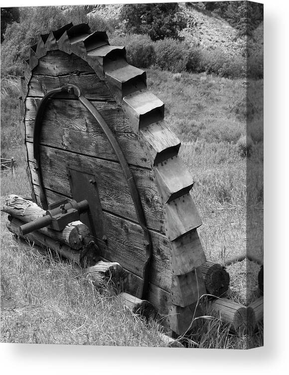 Water Wheel Canvas Print featuring the photograph Water Wheel by Brenda Petrella Photography Llc