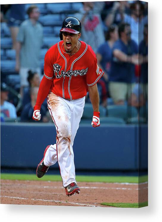 Atlanta Canvas Print featuring the photograph Jace Peterson #1 by Kevin C. Cox
