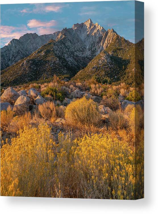 Tim Fitzharris Canvas Print featuring the photograph Lone Pine Peak, Eastern Sierra, California, USA #1 by Tim Fitzharris