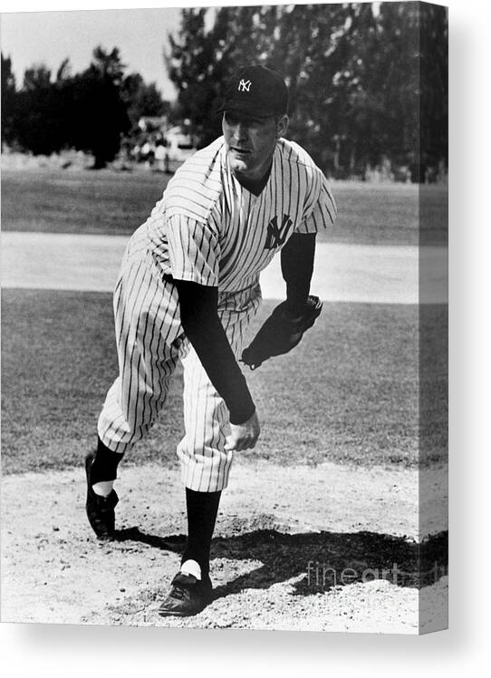 American League Baseball Canvas Print featuring the photograph Red Ruffing by National Baseball Hall Of Fame Library