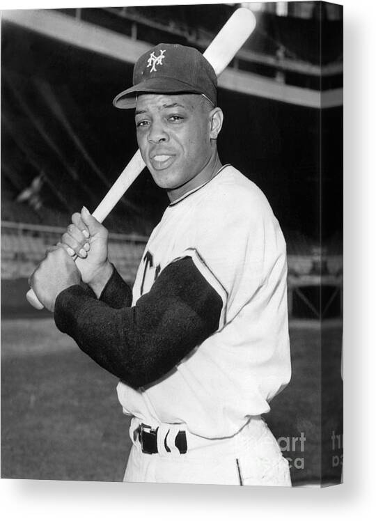 People Canvas Print featuring the photograph Willie Mays by National Baseball Hall Of Fame Library
