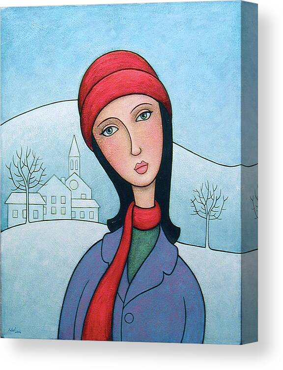 Winter Canvas Print featuring the painting Winter 2006 by Norman Engel