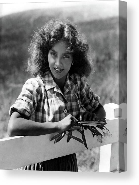 Jennifer Jones Canvas Print featuring the photograph JENNIFER JONES in DUEL IN THE SUN -1946-, directed by KING VIDOR. #2 by Album