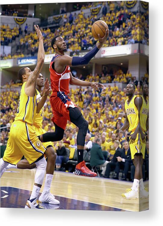 Playoffs Canvas Print featuring the photograph John Wall by Andy Lyons