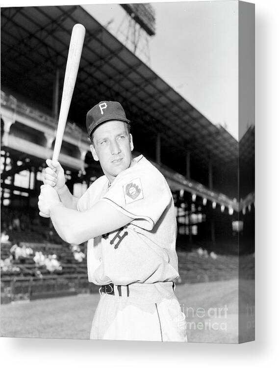 People Canvas Print featuring the photograph Ralph Kiner by Kidwiler Collection