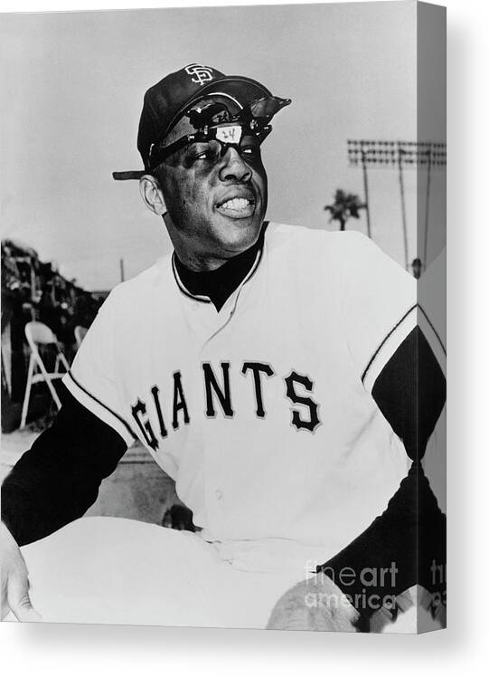 People Canvas Print featuring the photograph Willie Mays by National Baseball Hall Of Fame Library