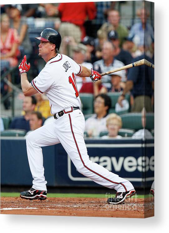 Atlanta Canvas Print featuring the photograph Chipper Jones #3 by Kevin C. Cox