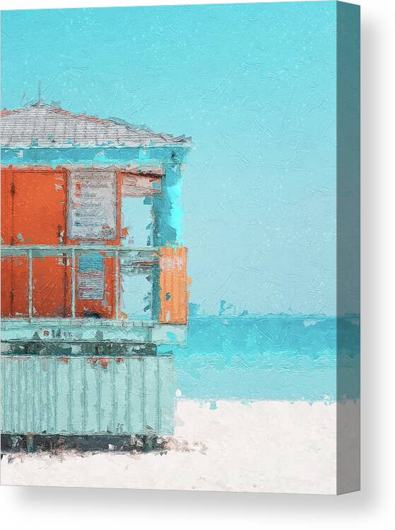 Beach Canvas Print featuring the digital art Summer Time #31 by TintoDesigns
