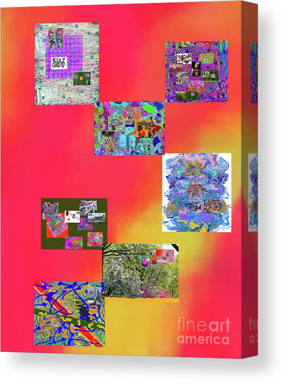 Walter Paul Bebirian: Volord Kingdom Art Collection Grand Gallery Canvas Print featuring the digital art 9-18-2020c by Walter Paul Bebirian