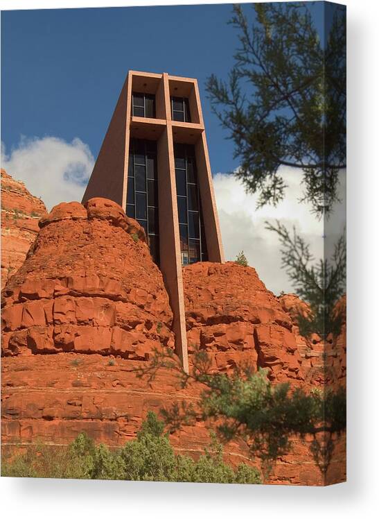 Chapel Canvas Print featuring the photograph Arizona Outback 4 by Mike McGlothlen