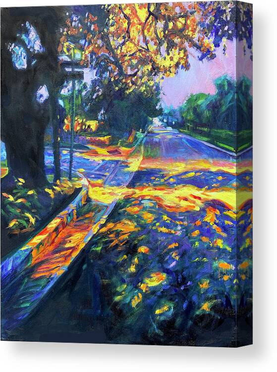 Twilight Canvas Print featuring the painting At Peace by Bonnie Lambert