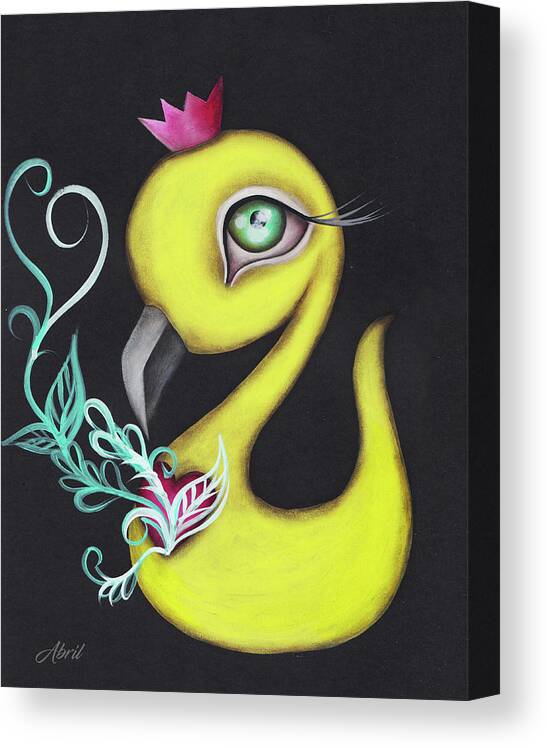 Duck Canvas Print featuring the painting Bardan by Abril Andrade