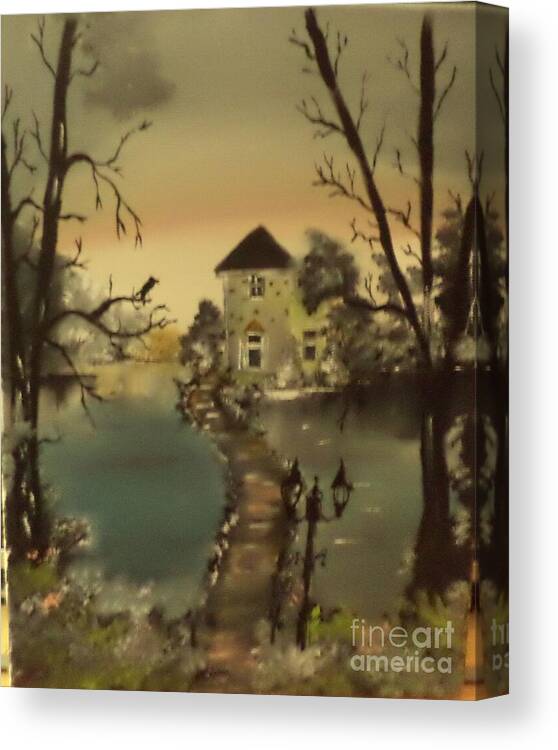 Landscape Canvas Print featuring the painting Bewitched Painting # 245 by Donald Northup