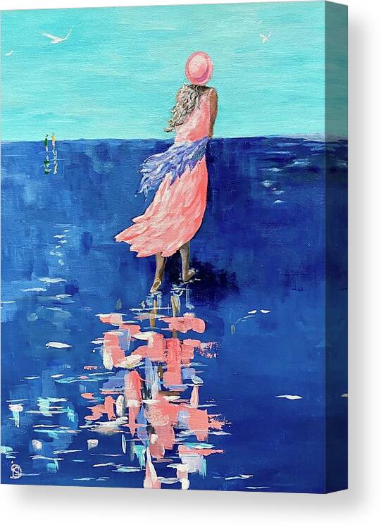Art Canvas Print featuring the painting Breezy Sojourn by Deborah Smith