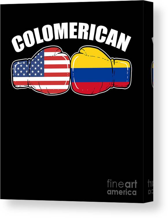 ColoMerican - Colombia USA Colombian Flag Canvas Print / Canvas
