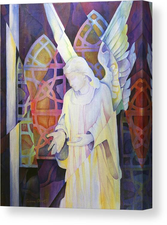 Susanne Clark Canvas Print featuring the painting Compassion - Angel Painting by Susanne Clark