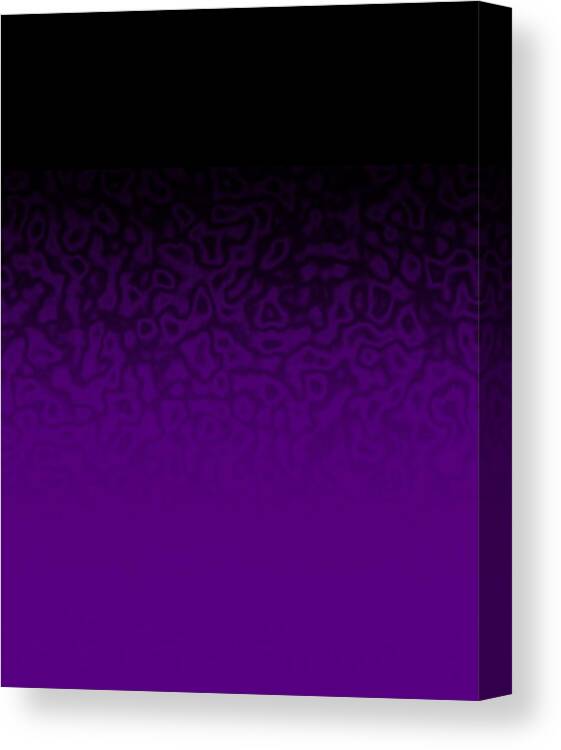 Darkness Canvas Print featuring the digital art Dark Purple Power by Designs By L