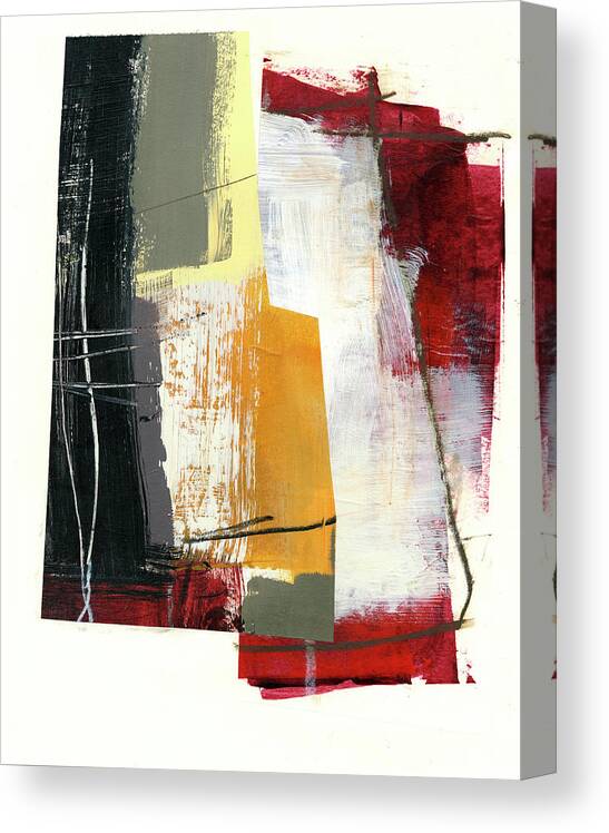 Abstract Art Canvas Print featuring the painting Different Stripe #1 by Jane Davies