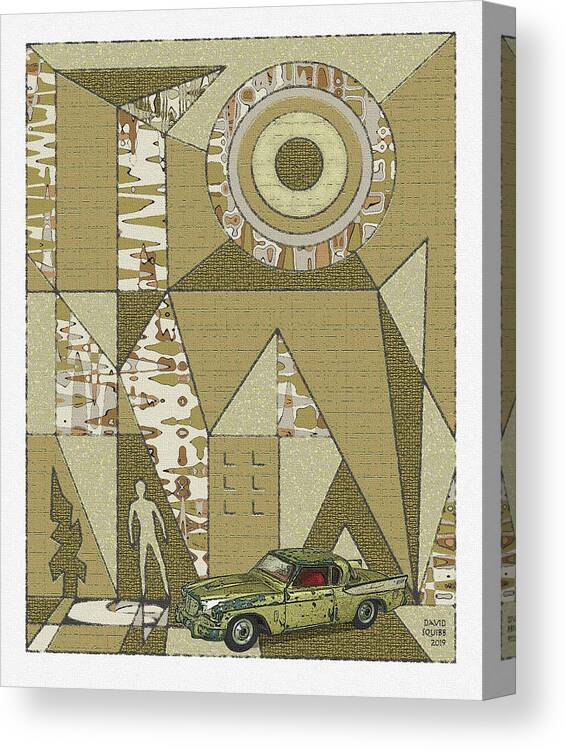 Dinky Toys Canvas Print featuring the digital art Dinky Toys / Golden Hawk by David Squibb