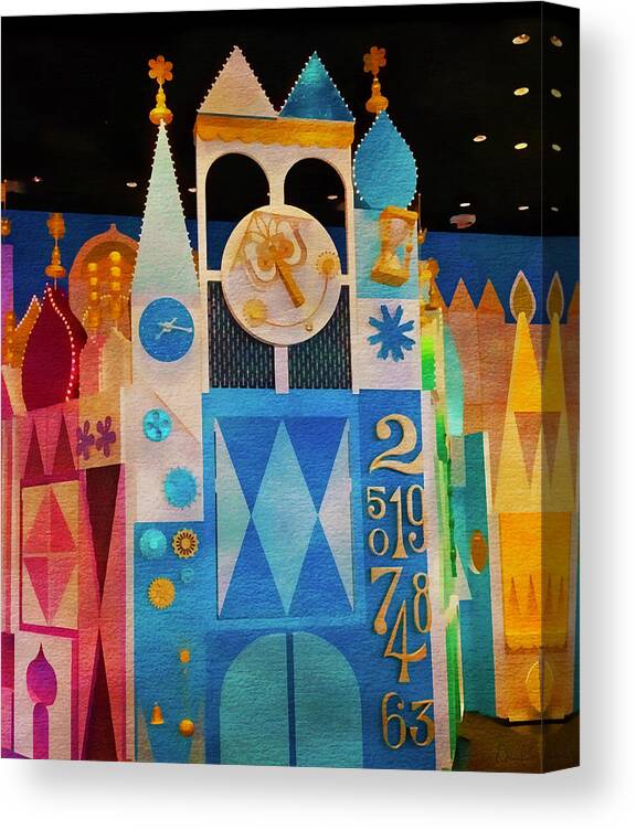 Disney Home Decor - It's a Small World Clock Tower - Walt Disney World Wall  Art Canvas Print