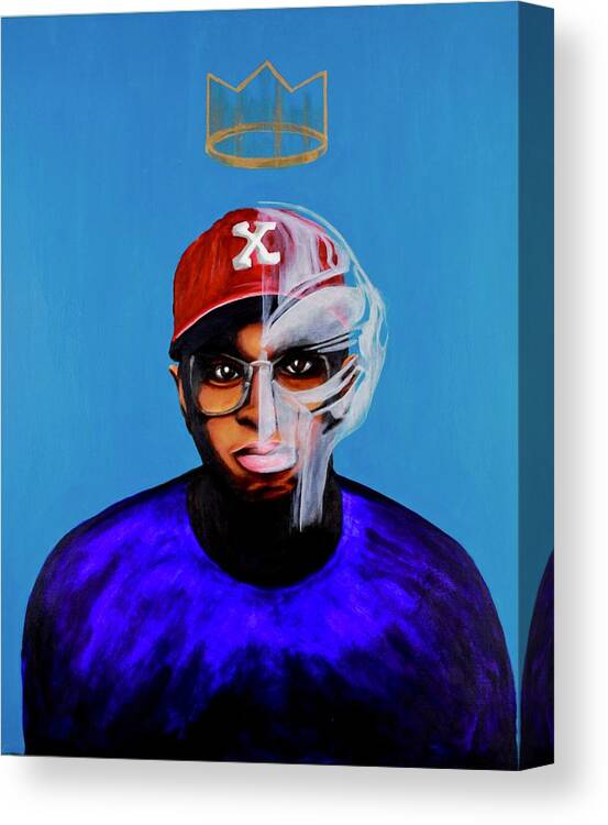 Hiphop Canvas Print featuring the painting Doom by Ladre Daniels