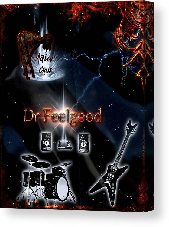 Dr. Feelgood Canvas Print featuring the digital art Dr. Feelgood by Michael Damiani