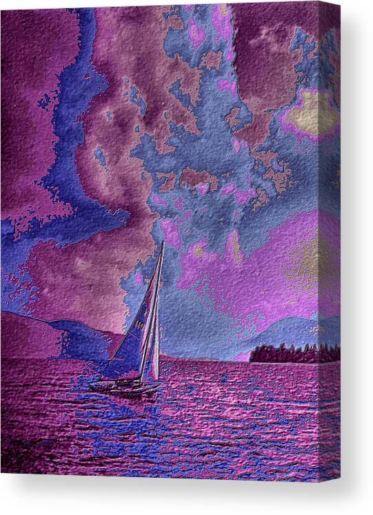 Sail Canvas Print featuring the digital art Dreaming of Sailing One by Russ Considine