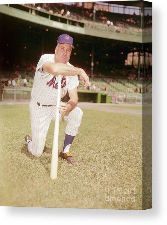 Duke Snider Canvas Print featuring the photograph Duke Snider by Louis Requena