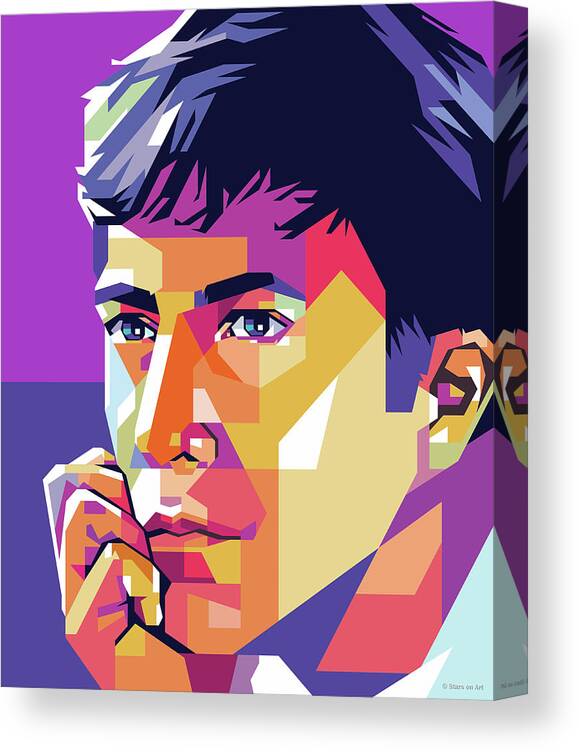Dustin Hoffman Canvas Print featuring the digital art Dustin Hoffman by Movie World Posters