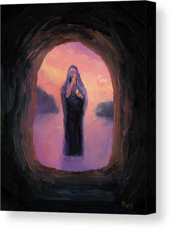 Lent Canvas Print featuring the painting Empty Tomb by Mike Moyers