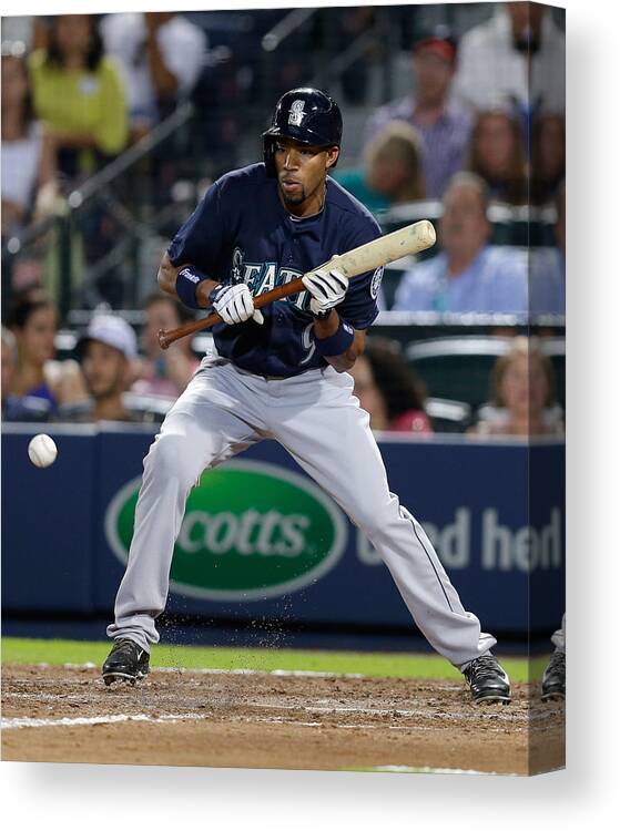 Atlanta Canvas Print featuring the photograph Endy Chavez by Mike Zarrilli