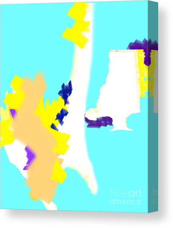 Abstract Art Canvas Print featuring the digital art Even the Memory by Jeremiah Ray