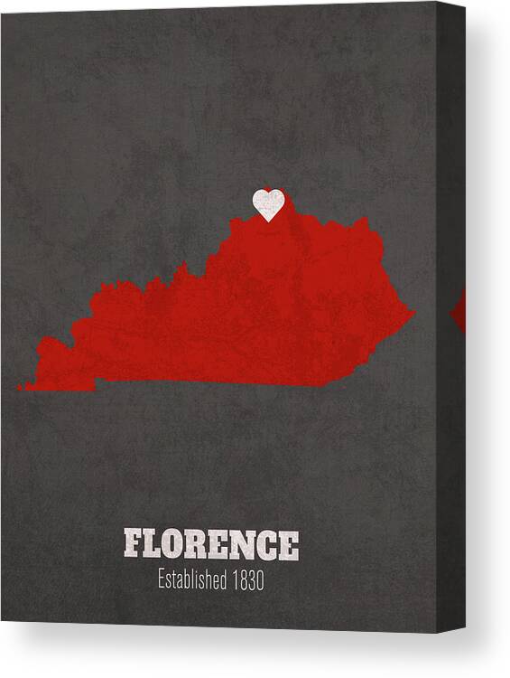 Florence Kentucky City Map Founded 1830 University of Louisville