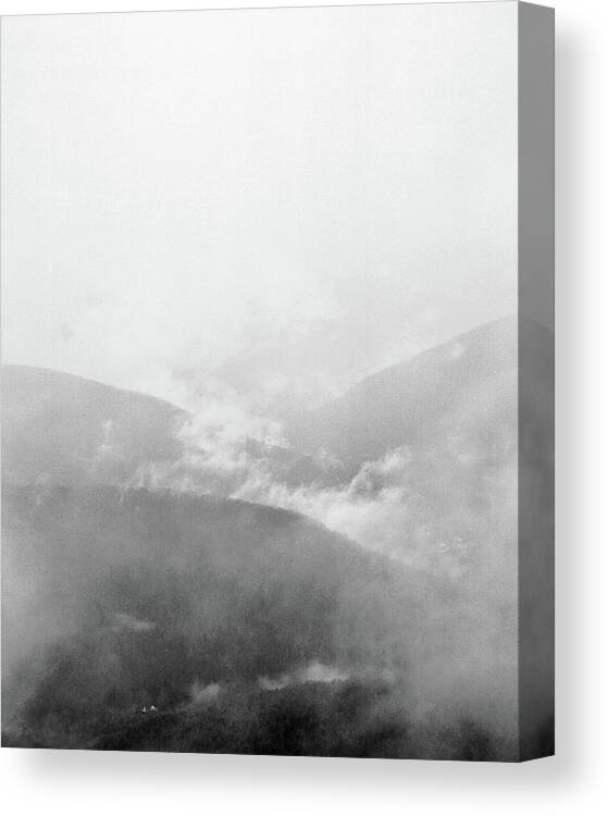 S. R. Shilling Canvas Print featuring the photograph Fog Rising in the Catskills by Stephen Russell Shilling