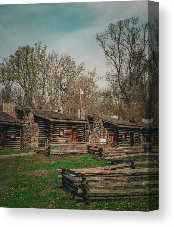 Fort Boonesborough State Park Canvas Print featuring the photograph Fort Boonesborough State Park by Dan Sproul