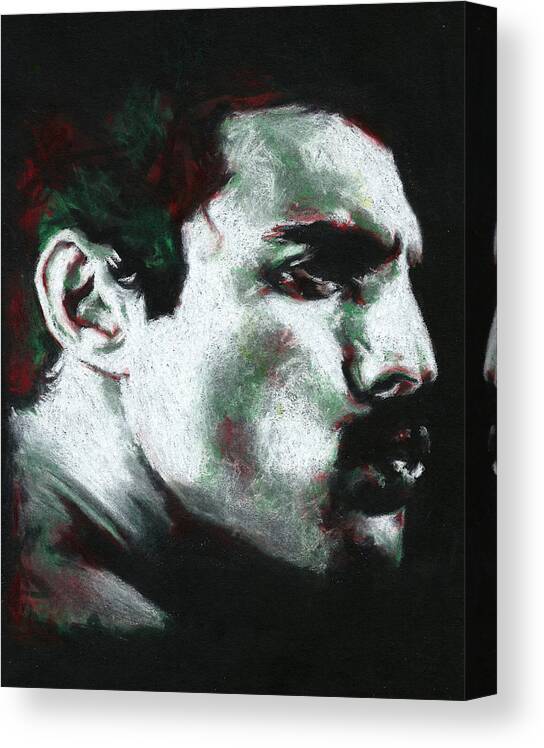 Queen Canvas Print featuring the drawing Freddie by Teresa Beveridge