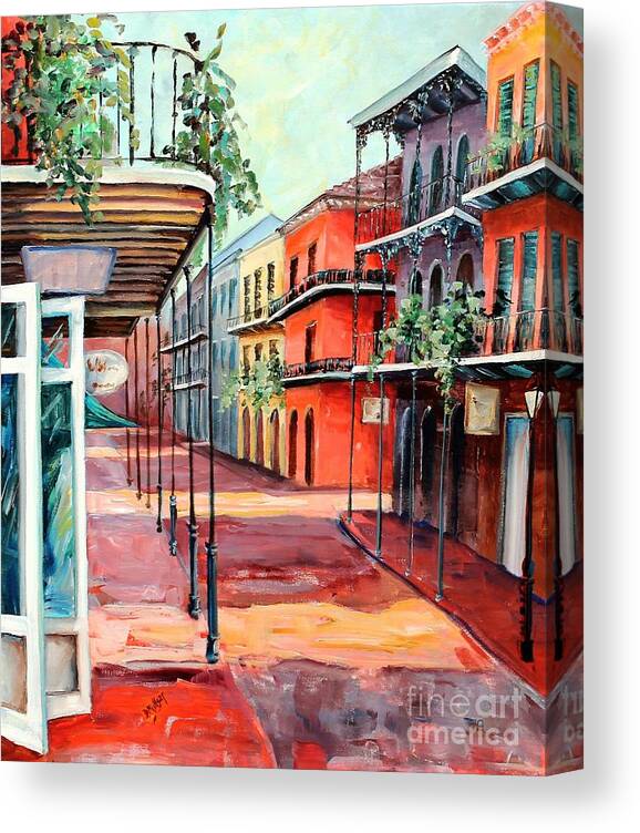 New Orleans Canvas Print featuring the painting French Quarter Beauty by Diane Millsap